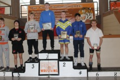 126 lb - Placers - 1st G. Lambdin, 2nd H. Pollock, 3rd C. Redmon, 4th Z. Cassidy, 5th L. Shrader, 6th E. Stefan, 7th J. Stahl, 8th D. Tschantz
