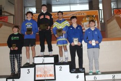 150 lb - Placers - 1st G. Miller, 2nd M. Gessner, 3rd J. McGinty, 4th M. Hill, 5th J. Snuffer, 6th S. McGhee, 7th A. Patrizi, 8th J. Henkel